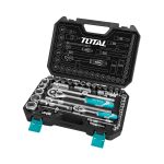 TOTAL TOOLS 44 PCS 1/4"+1/2" SOCKET SET THT421441