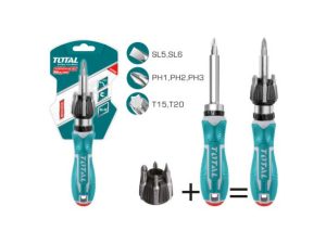 TOTAL TOOLS 8PCS RATCHET SCREWDRIVER SET TACSD30086
