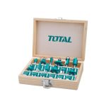 TOTAL TOOLS 12PCS ROUTER BITS SET 8MM TACSR1121
