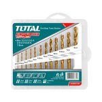 TOTAL TOOLS 12 PCS HSS TWIST DRIL BITS SET TACSD0125