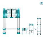 TOTAL TOOLS 8 STEP TELESCOPIC LADDER THLAD08081