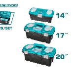 TOTAL TOOLS 3 PCS PLASTIC TOOLS BOX SET TPBXK0032