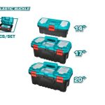 TOTAL TOOLS 3 PCS PLASTIC TOOLS BOX SET TPBXK0031