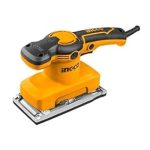 INGCO FS3216 Finishing Sander - 320W Power, 14,000 RPM, 220-240V | Durable Aluminum Base (90mm x 180mm) | Includes 5 Sandpapers & Extra Carbon Brushes | Long-Lasting Performance!