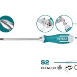 TOTAL TOOLS PHILIPS GO-THROUGH SCREWDRIVER  THGSPH21506