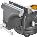 INGCO HBV084 Bench Vice with Swivel Base - 4" Size, 6.7kg, 1300KG Max Clamping Force, Durable Anvil, Packed in Carton Box - Built to Last for Your Workshop Needs!