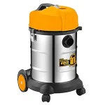INGCO VC14301 Vacuum Cleaner - 220V-240V, 1400W Power, 30L Stainless Steel Tank, HEPA Filter, Wet & Dry Cleaning, 1.9CBM/Min Airflow, Includes Hose & Tools - Built to Last!