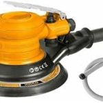 INGCO APS1512 Air Sander - 6" Sanding Pad, 10500 RPM, Durable with 4 Connectors (EU, USA, Nitto, Italy) | 3 CFM, 90 PSI, Perfect for Smooth Finishes!