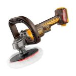 "INGCO APLI2018 Cordless Polisher - 20V Brushless Motor, 180mm Pad, 400-2500 RPM, Variable Speed, Includes D-Handle & Hook&Loop Pad - Long-Lasting Quality (Battery & Charger Sold Separately)"