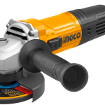 INGCO AG90028 Angle Grinder - 900W Power, 12,000 RPM, 125mm Disc, M14 Spindle, 220-240V - Includes Auxiliary Handle for Enhanced Control (Disc Not Included)