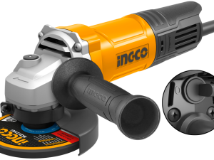 INGCO AG900282 Angle Grinder - 900W Power, 12,000 RPM, 100mm Disc, 220-240V, M10 Spindle, Includes Auxiliary Handle - Durable & Long-Lasting, Perfect for DIY & Professional Use