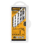 "INGCO AKDB3055 5-Piece Long-Lasting Masonry Drill Bit Set - Sizes 4x75, 5x85, 6x100, 8x120, 10x120 - Durable Double Blister Packaging for All Your Drilling Needs!"