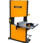 INGCO BAS3502 Band Saw - Durable & Long-Lasting! 220-240V, 350W, 80mm Cutting Depth, 230mm Width, 0?-45? Tilting Table (300x300mm), 1575mm Blade (6.35mm Wide, 6TPI). Perfect for Every Project!