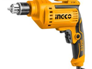 INGCO ED50028 Electric Drill - 500W Power, 220-240V, 0-3300rpm, 10mm Capacity, Variable Speed & Forward/Reverse, Durable & Long Lasting + Extra Carbon Brushes Included! Perfect for DIY Projects!