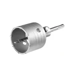 INGCO HCB0651 Hole Core Bit Set - 65mm Diameter, 8 Durable TCT Blades, 110mm Adaptor & 8x110mm Masonry Drill Bit - Long-Lasting Performance, Beautifully Packed in a Color Box!