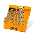 INGCO AKD1095 9pcs HSS Twist Drill Bits Set - Durable 4341 Steel, Sizes 2-10mm, Packed in Plastic Box for Easy Storage - Perfect for All Your DIY Projects!