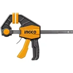 INGCO HQBC01601 Quick Bar Clamp - 63x150mm, Max Clamp Force 60KG, Durable Iron Ruler (5x18mm) - Long-Lasting, Reliable Tool for All Your DIY Projects!