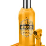 INGCO HBJ1202 Hydraulic Bottle Jack - 12 Ton Capacity, Safety Valve, Min Height 235mm, Max Height 470mm, 235mm Travel, 6.7kg, Durable & Long-lasting, Packed in Color Box - Perfect for Your Lifting Needs!