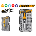 INGCO HKSDB0478 47 Pcs t-handle wrench screwdriver set