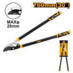 INGCO HLT7401 Lopper - 30" (770mm) SK5 Steel Blade, Max Cutting Diameter 28mm, Heat Treated, Durable Teflon Coating, Long-Lasting, Easy Grip - Perfect for Gardeners!