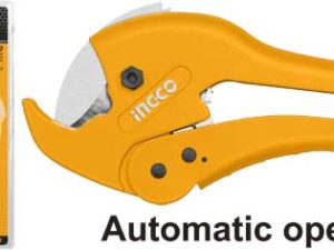 INGCO HPC0442 PVC Pipe Cutter - 230mm Length, Cuts 3-42mm, Auto-Open Function, Durable & Long-Lasting, Packaged in Double Blister for Easy Storage!