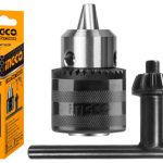 INGCO KC1301 13mm Key Chuck - Durable 1.5-13mm Capacity, 1/2''-20UNF Connection, Includes Chuck Key - Long-lasting Performance, Double Blister Packed!"