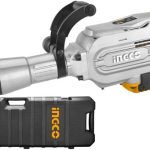 INGCO PDB17008 1700W Demolition Breaker - 220-240V, 1400bpm, 45J Impact Force, HEX Chuck, 16kg, Includes 2 Chisels & Extra Carbon Brushes - Durable & Long Lasting Power Tool!