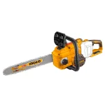 INGCO CGSLI40168 40V Cordless Chain Saw - 16" Bar, 14.5m/s Speed, Quick Brake, Auto Lubrication, Durable & Long-Lasting - Includes 1x 16" Chain & 1x 16" Bar for Effortless Cutting!