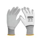 INGCO HGPUG01 XL PU Coated Gloves - Durable & Long-Lasting! 13-Gauge Polyester Liner, Ideal for Light Oil Environments, 12 Pairs, Convenient Palm Dip for Easy Use