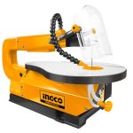 INGCO SS852 Scroll Saw - Durable & Long-Lasting, 220-240V, 85W Power, 1450rpm Speed, 50mm Cutting Depth, 410mm Width, 0-45? Tilting Steel Table, Perfect for Precision Woodworking!