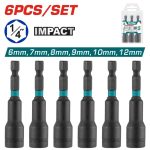 TOTAL TOOLS 6 PCS IMPACT MAGNETIC NUT SET TAC2765061