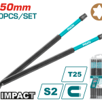 TOTAL TOOLS IMPACT SCREWDRIVER BITS TACIM16T2563