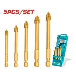TOTAL TOOLS 5 PCS GLASS DRILL BITS TACSD7256