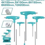 TOTAL TOOLS 8 PCS T-HANDLE BALL POINT HEX WRENCH SET THHW80826