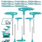 TOTAL TOOLS 8 PCS T-HANDLE TORX WRENCH SET THHW80836