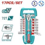 TOTAL TOOLS 17 PCS 1/2" SOCKET SET THT121171