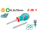 TOTAL TOOLS 2 IN 1 SCREWDRIVER SET THT250216