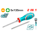 TOTAL TOOLS 2 IN 1 SCREWDRIVER SET THT250226
