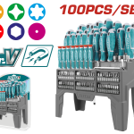 TOTAL TOOLS 100 PCS SCREWDRIVER  SET THT2506100