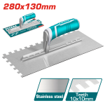 TOTAL TOOLS PLASTERING TROWEL WITH TEETH(PLASTIC HANDLE) THTT81286