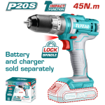 TOTAL TOOLS LITHIUM IRON IMACT DRILL TIDLI201455