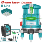 TOTAL TOOLS SELF-LEVELING LINE LASER(GREEN LASER BEAMS) TLL305205