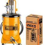 INGCO AGL02301 Air Grease Lubricator - 30L Capacity, 50:1 Pressure Ratio, 6-8bar, Max 850g/min Flow, 5M Hose, Durable & Long-Lasting - Perfect for Heavy-Duty Applications!
