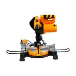 INGCO BMS14007 Mitre Saw - 1400W, 210mm Blade, 5000rpm, 0-45? Mitre & Bevel Cuts, Max Cutting Capacity 60mm x 120mm, Includes Extra Carbon Brushes, TCT Blade & Dust Bag