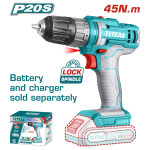 TOTAL TOOLS LITHIUM-ION CORDLESS DRILL TDLI200515