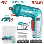 TOTAL TOOLS LITHIUM-ION CORDLESS SCREWDRIVER TSDLI0442