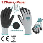 TOTAL TOOLS NITRILE FROSTED COATED GLOVES TSPTG01