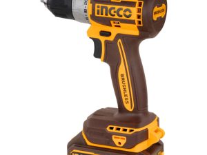 Ingco 8-10 mm 20 V 0-550/0-2000 RPM Brushless Cordless Drill, CDLI20453
