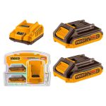 INGCO FBCPK1222 P20S Lithium- Ion battery and charger kit