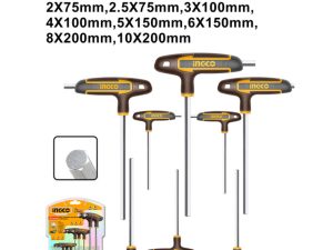 INGCO HHKT80818 8 Pcs T-handle hex wrench set